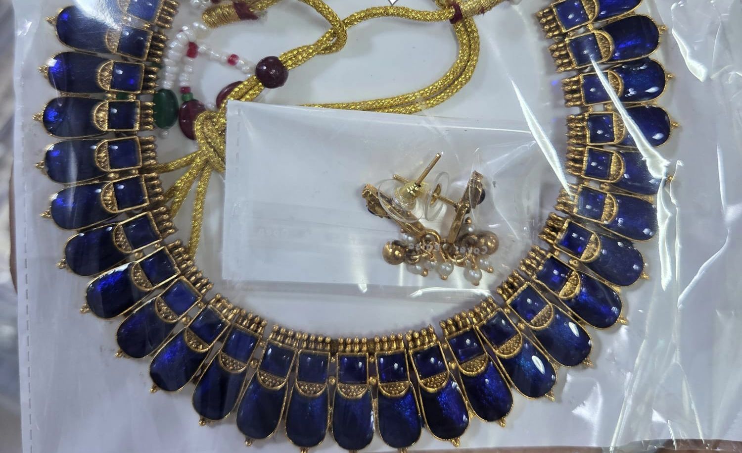 Blue  Nagapadam Set